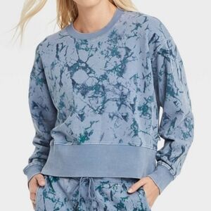 Nwt joylab French terry marble crewneck pullover